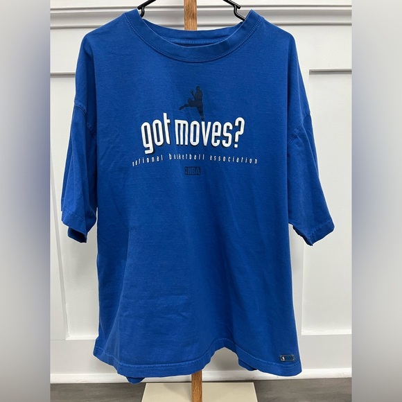 NBA Vintage Blue Short Sleeve Tee Got Moves sz 2XL - Picture 1 of 8